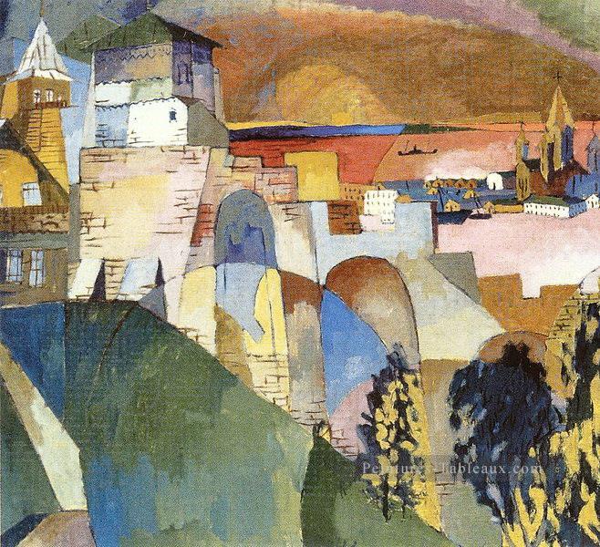 nijni novgorod 1925 Aristarkh Vasilevich Lentulov cubisme résumé Peintures à l'huile
